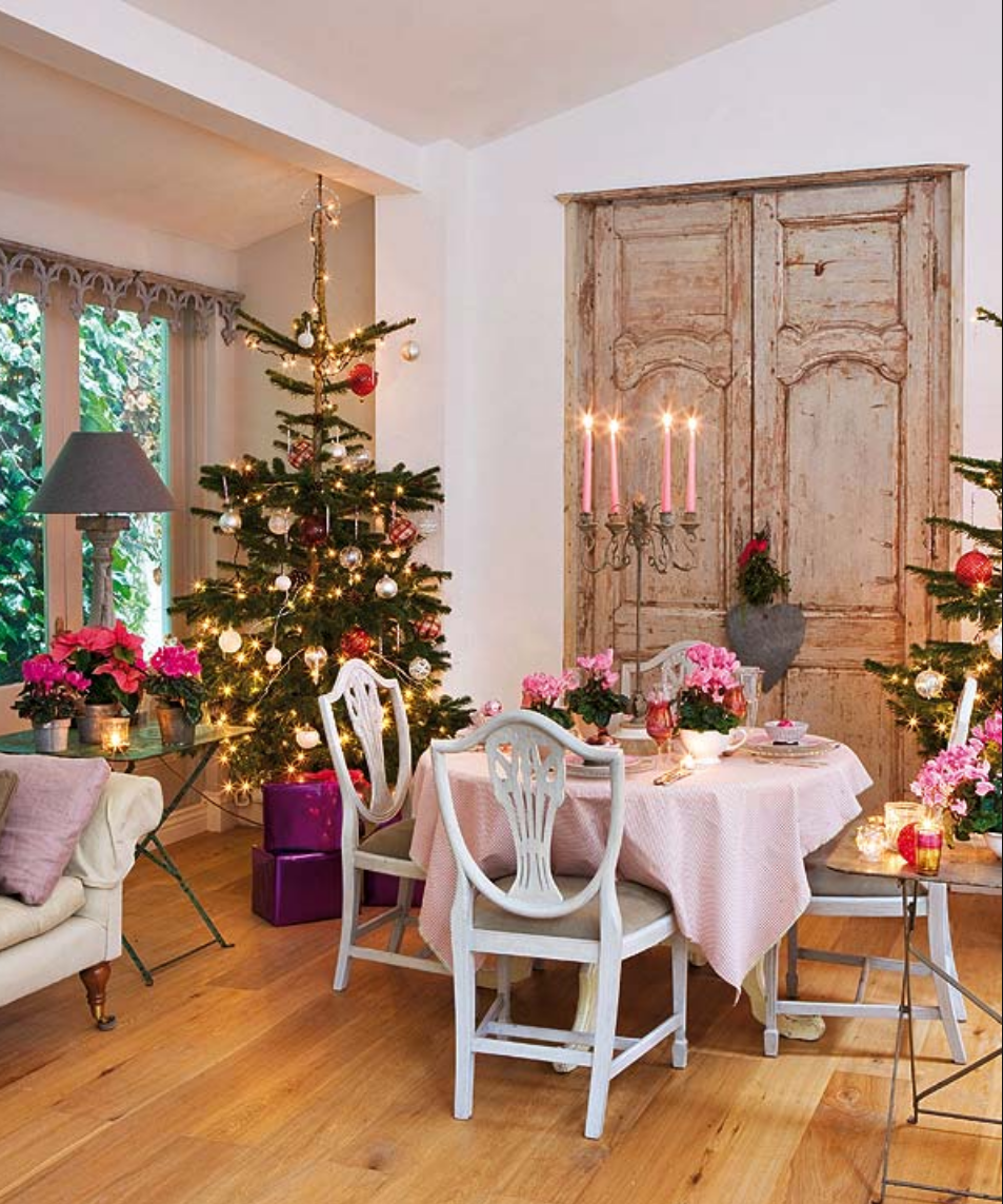 decoración navideña. rosa, navidad, madera, Navidad, pinturas lepanto